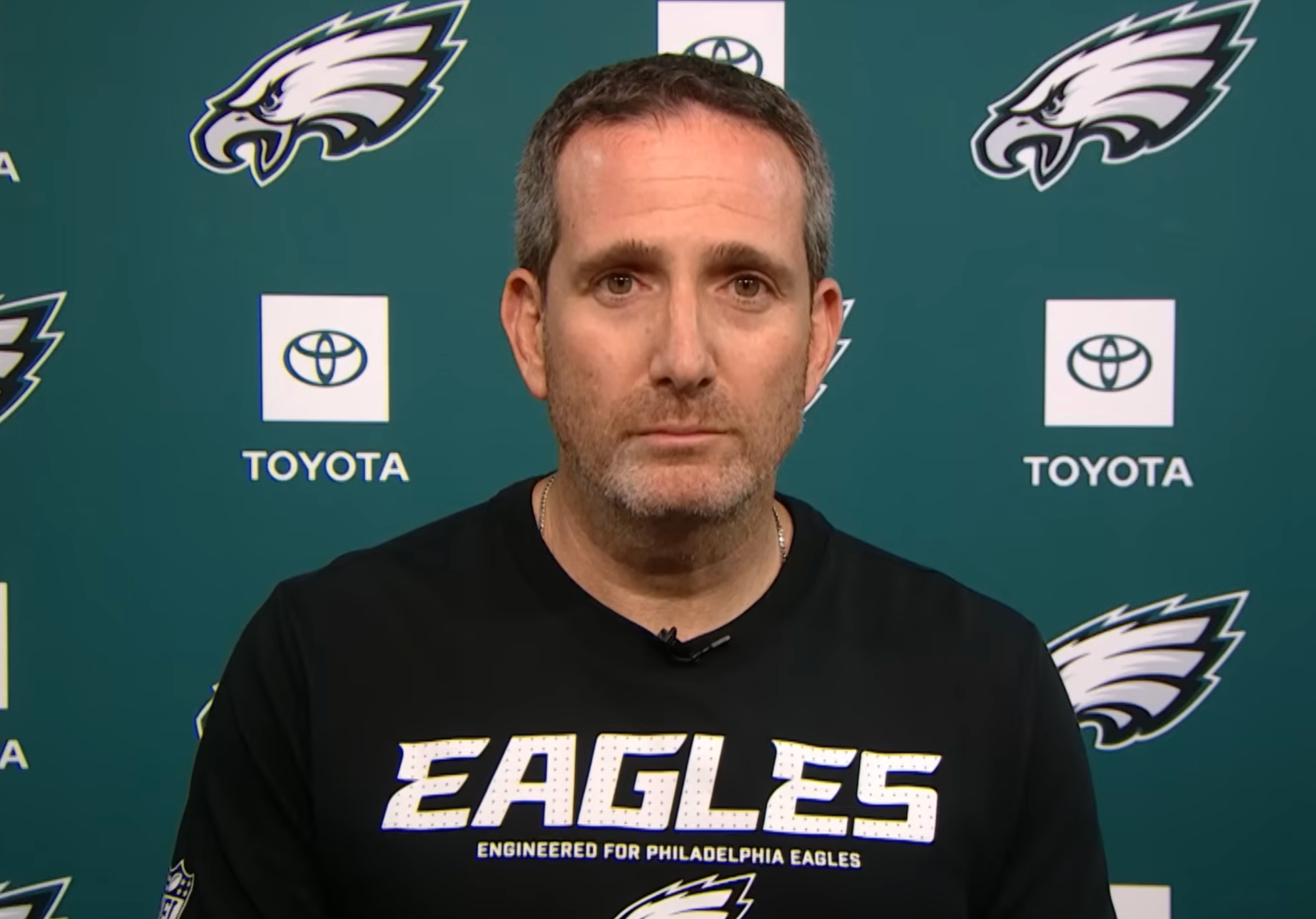 Philadelphia Eagles general manager Howie Roseman speaks to the media after NFL trade deadline.